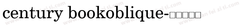 century bookoblique字体转换